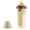 NICE PAPA Бутылочка антиколики/широкое горло 240 мл/ соска 0-3 мес Silicone Brown/корич