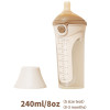 NICE PAPA Бутылочка антиколики/широкое горло 240 мл/ соска 0-3 мес Silicone Brown/корич
