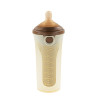 NICE PAPA Бутылочка антиколики/широкое горло 240 мл/ соска 0-3 мес Silicone Brown/корич