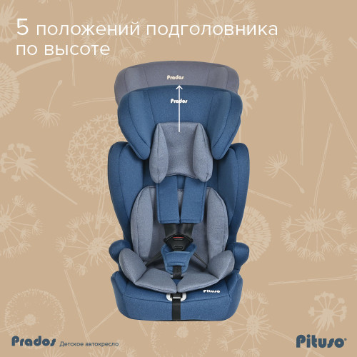 Автокресло группы 1/2/3 ( 9-36 кг) Pituso Prados 2023