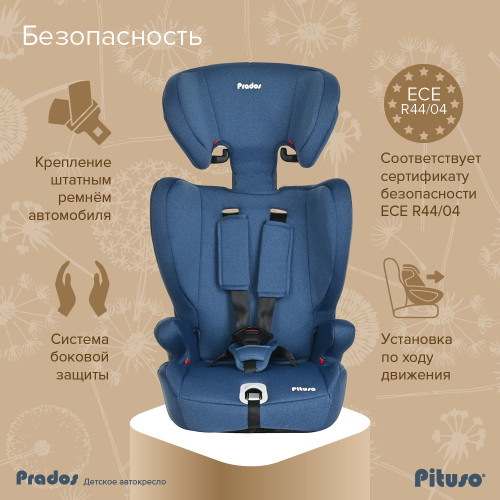 Автокресло группы 1/2/3 ( 9-36 кг) Pituso Prados 2023