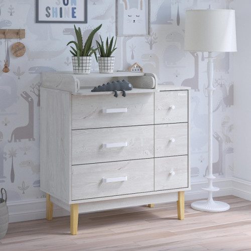  Комод PITUSO серия Kids Vintage Premium ЛДСП  6 ящиков (2 места)