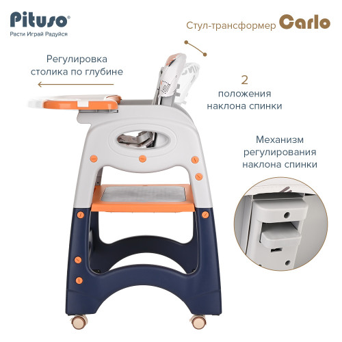Стул-трансформер для кормления Pituso Carlo New