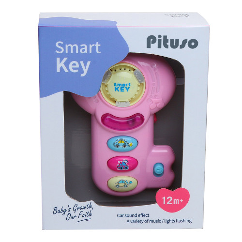 PITUSO Развивающая игрушка МУЗЫКАЛЬНЫЙ КЛЮЧ (розовый) (свет,звук) 16,5*10*5 см (в кор.96 шт)
