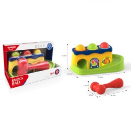 HAUNGER Игрушка развивающая ВЕСЕЛЫЙ МОЛОТОЧЕК 26*13*15 см (в кор.24 шт)