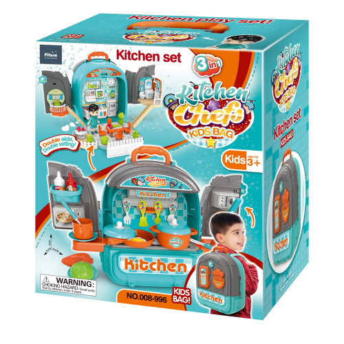 PITUSO Игровой набор Кухня 2 в1 (чемоданчик) 35,4*50,6*30 см