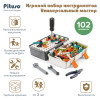 PITUSO Игровой набор инструментов Универсальный мастер,102 эл-та, в ящике 29,5*16*14 см