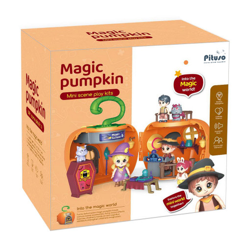 Игровой набор Pituso Домик с куколками Magic Pumpkin