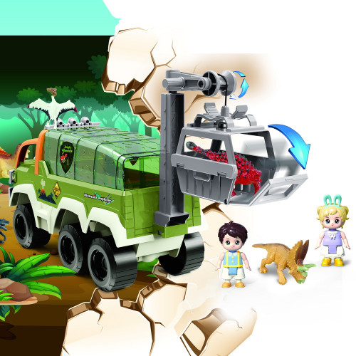 Игровой набор Pituso Машина с динозаврами Dinosaur Explorer