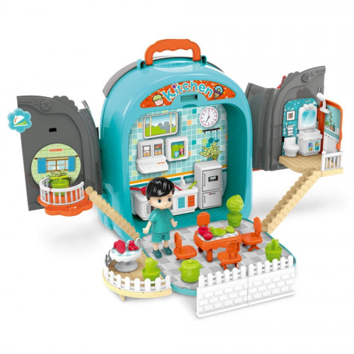 PITUSO Игровой набор Кухня 2 в1 (чемоданчик) 35,4*50,6*30 см