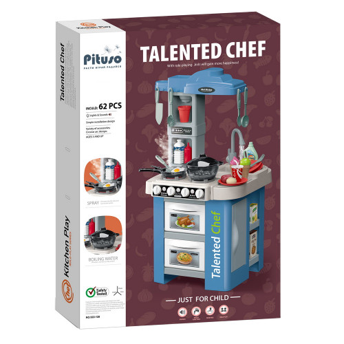 Игровой набор Pituso Кухня Talented Chef 62 эл-та ( свет,звук) 