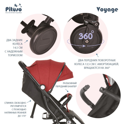 Прогулочная коляска Pituso Voyage