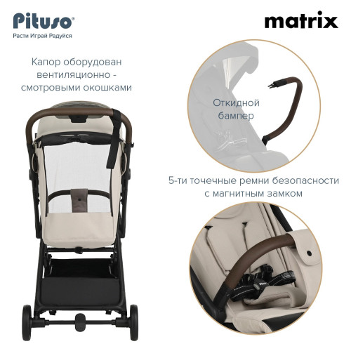 Коляска прогулочная Pituso Matrix