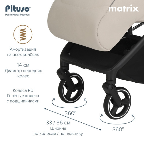 Коляска прогулочная Pituso Matrix