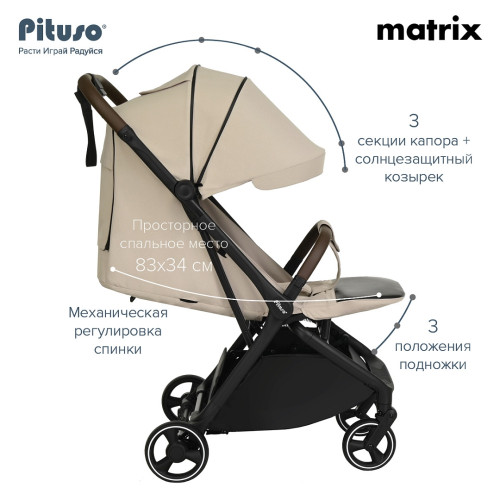 Коляска прогулочная Pituso Matrix