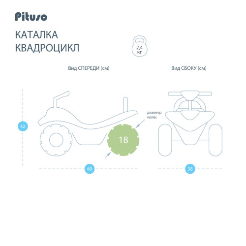 Каталка Pituso Квадроцикл 