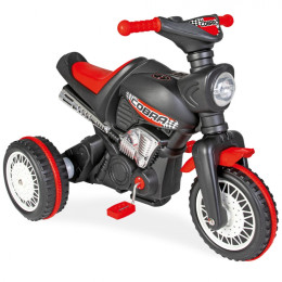 Педальный мотоцикл Pilsan Cobra Black/Черный