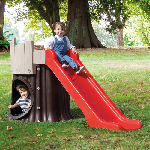 Игровой дом Starplay Tree House с горкой Коричневый/Красный