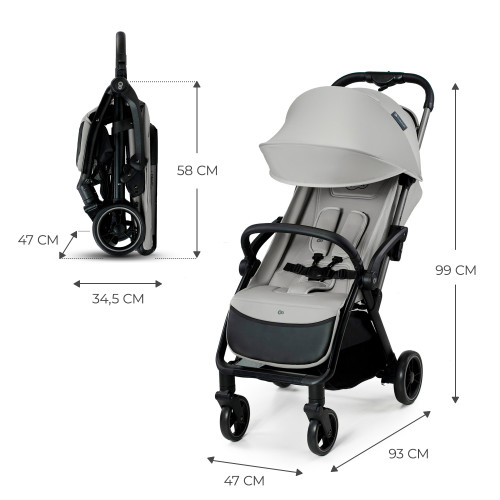 Коляска KinderkraftAPINO Dove Grey
