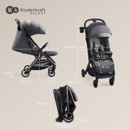 Коляска KinderkraftNUBI 2 Mystic Green