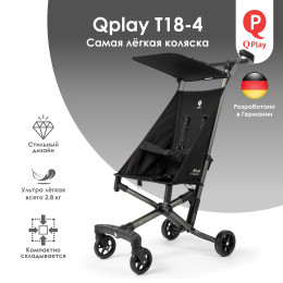 Коляска Qplay T18-4 Black