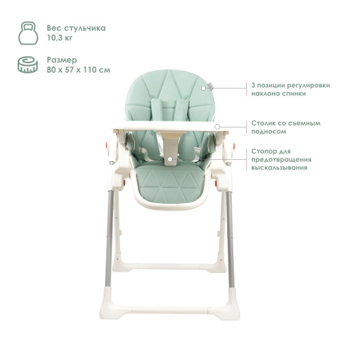 Стульчик для кормления iLovi Frutti Light Green