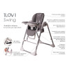 Стульчик для кормления iLovi Swing Gray