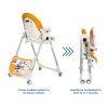 Стульчик Peg-Perego Prima Pappa Follow me Hi-Tech Licorice