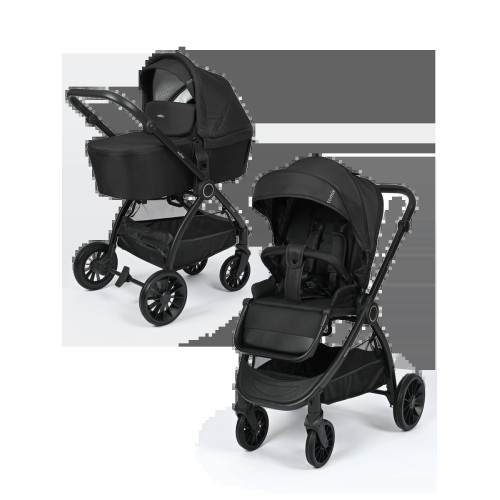 Детская коляска 2 в 1 Walker, чёрный